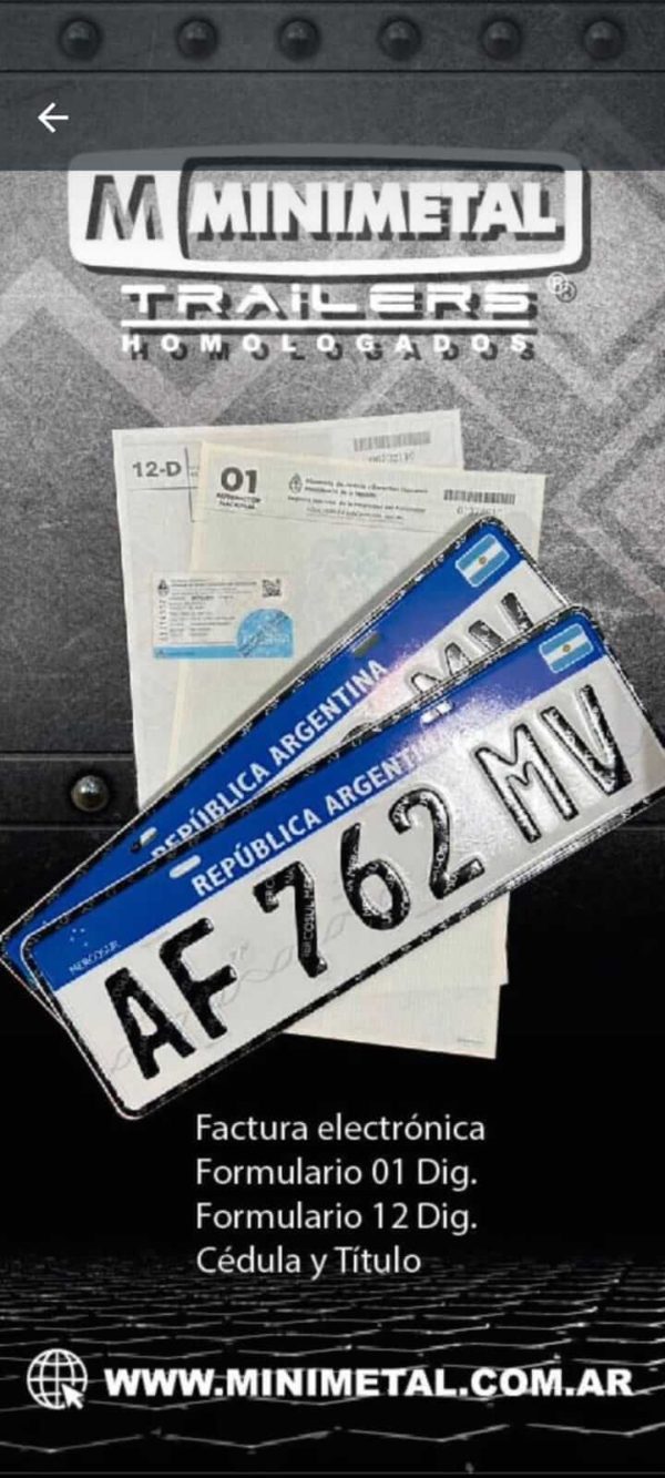 Trailers, remolques y semirremolques (Patentables directamente)